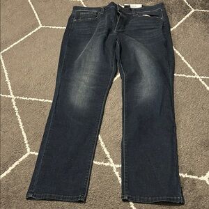 Sonoma Dark Blue Straight-Leg Womens Supersoft Stretch Jeans